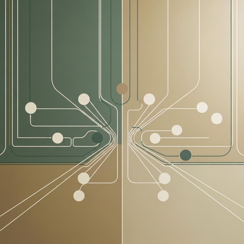 Abstract branching circuit pattern